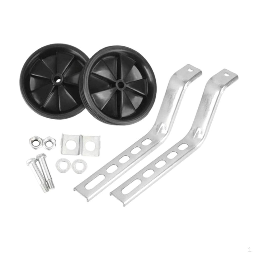 Auxiliary Wheels for Children Bicycles, Compatible with 12-20 Inch Models