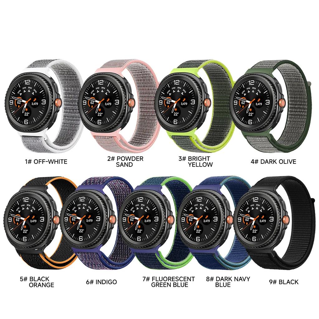 NYTT Armband För Samsung Galaxy watch 8 classic Nylon Sportarmband Smartwatch-tillbehör För Galaxy watch 8 40 44mm Armbandsband