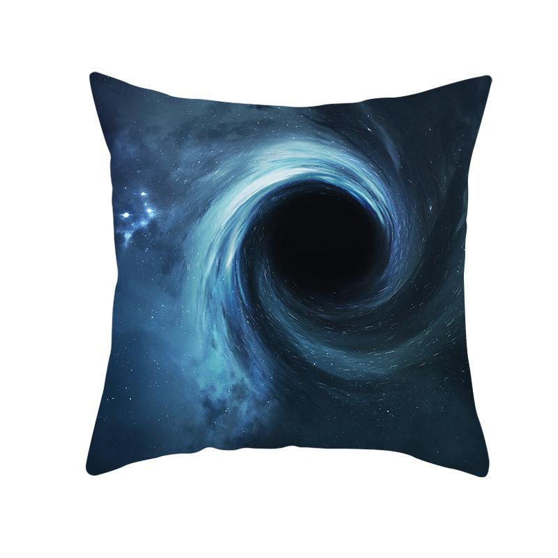 45*45cm Mysterious Cosmic Planet Black Hole Series Pillowcase Sofa Office Seat Cushion Cover Creative Ornament Home Decoration
