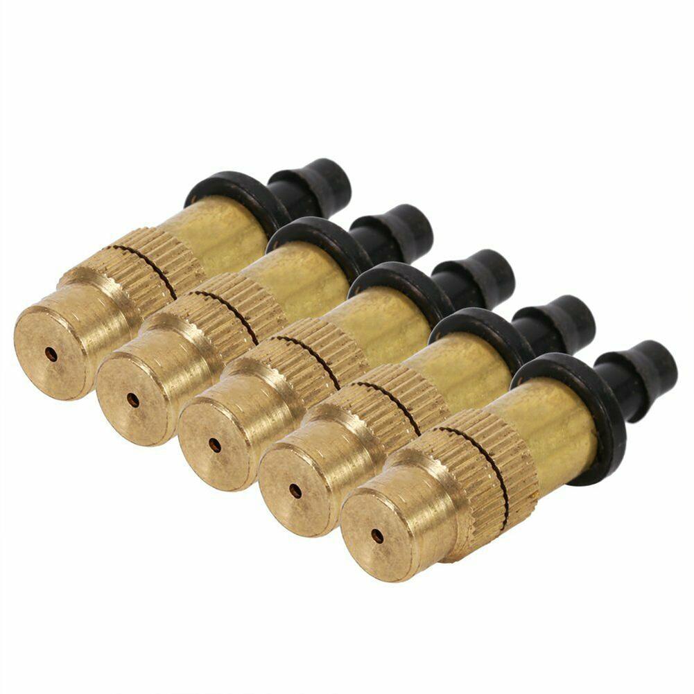 10/30pcs Micro Drip Irrigation Misting Brass Nozzle Sprinkler Head Garden Watering Cooling Parts Copper Sprinkler Greenhouse
