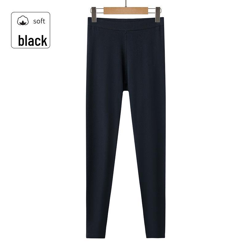 

Женские осенние леггинсы больших размеров с высокой талией — из чистого хлопка и лайкры, тонкие и теплые. 5XL (80-90 kg)