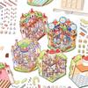 3D Dream Castle Scene Stickers Creativity Decorative Hand Account Diary Album Scrapbooking Material Craft Supplies