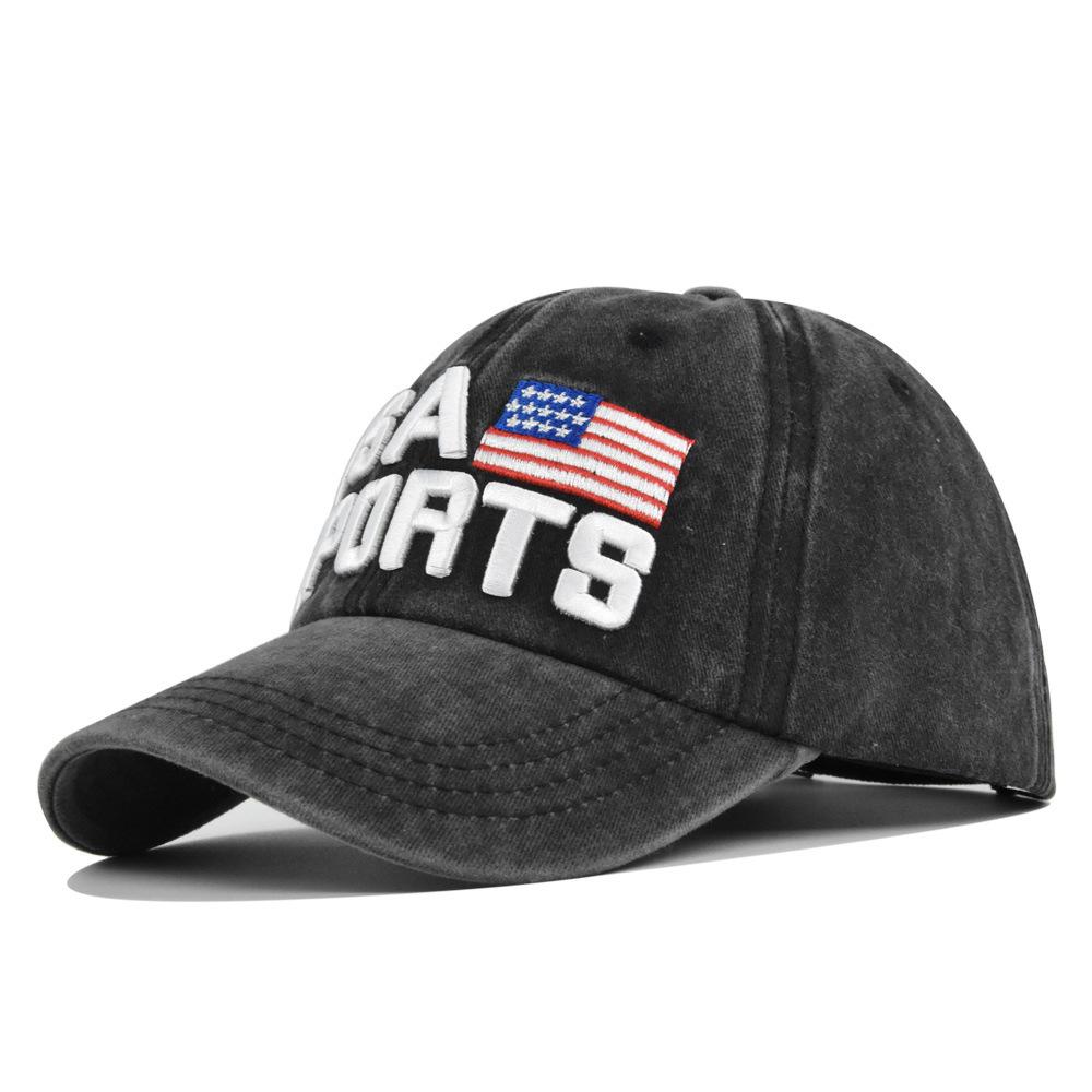 Vintage Embroidered Baseball Cap - Usa 3d Embroidery, Unisex, Washed & Distressed, Sun Visor, Couple's Hat