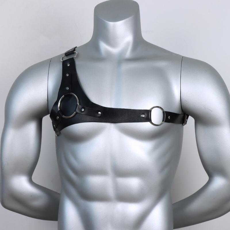 Fashion PU Shirt Sleeve Holder Adjustable Armlet Bracelets for Nightclub Male