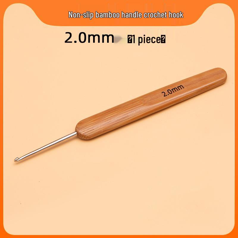 Carbonized Bamboo Crochet Yarn & Knitting Tool Set with Extra-Fine Old-Fashioned Bamboo Handle Set