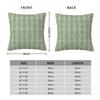 African Mudcloth Sage Green Pillowcase Polyester Linen Velvet Printed Zip Decor Throw Pillow Case Home Cushion Case