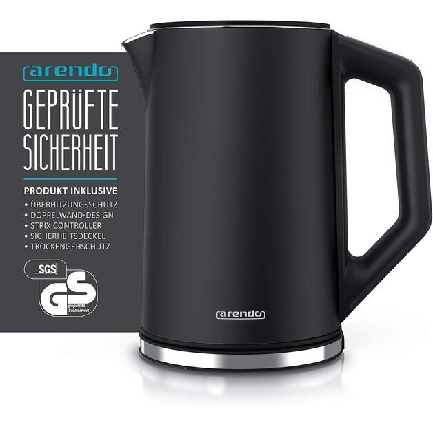 Чайник Arendo Elegant schwarz (303879)