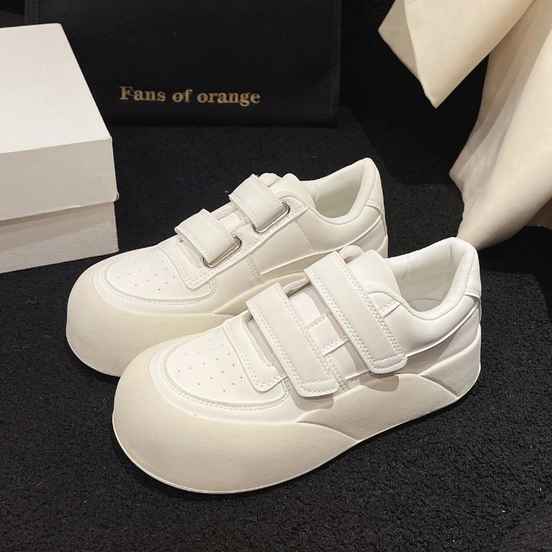 Shoes Autumn All-Match Casual Female Sneakers Round Toe Clogs Platform Flats Shallow Mouth Fall New Small Creepers Dress H