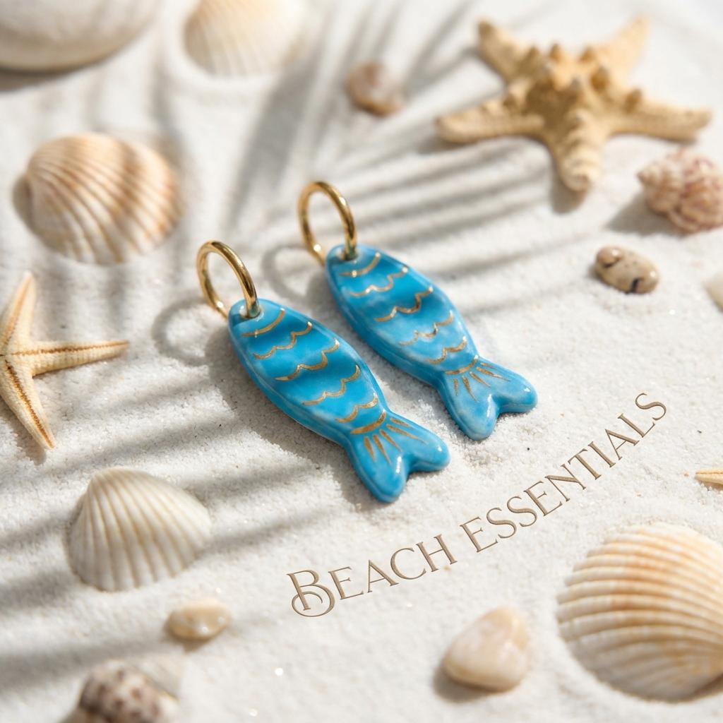 Stainless Steel Cartoon Fish Drop Earrings For Women Colorful Enamel Striped Fish Earring Summer Beach Party Trend Jewelry Gift