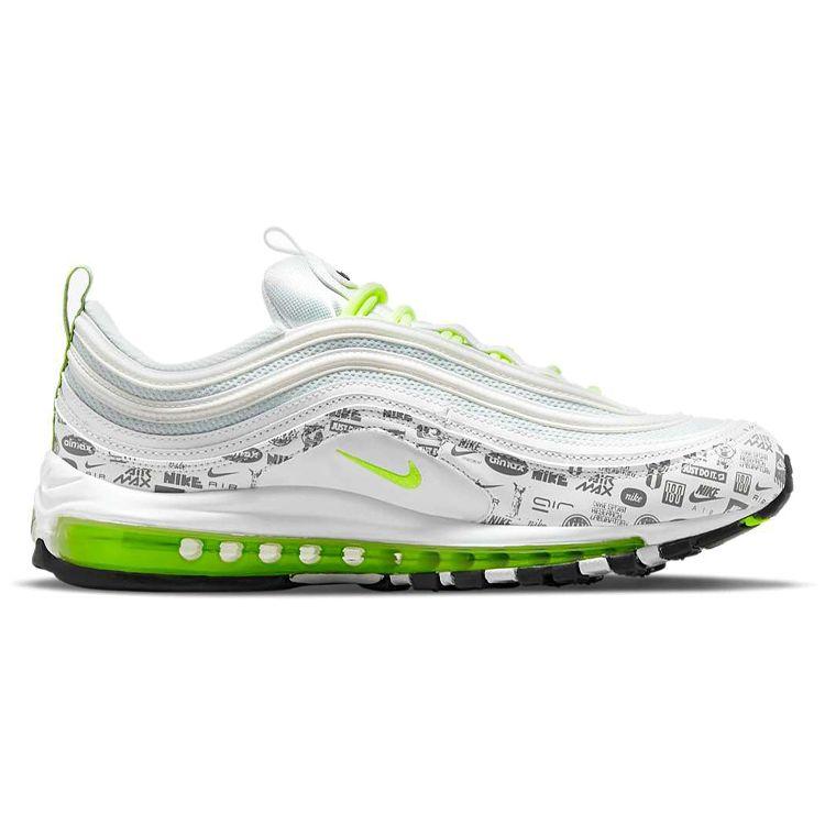 Nike Air Max 97 Reflective Logo Men Sneakers White Black Pure-Platinum DH0006-100