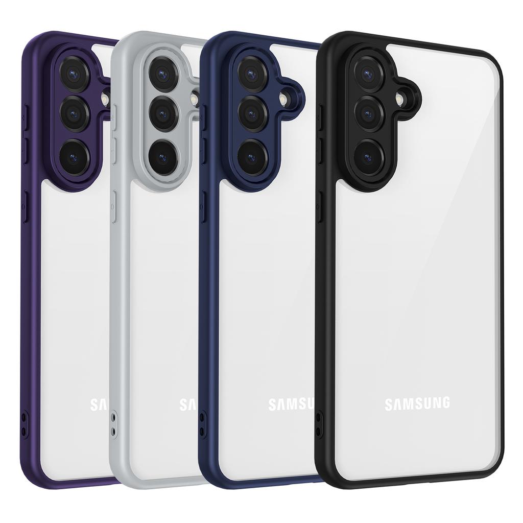 For Samsung Galaxy M56 5G Case Matte Skin Touch Clear PC + TPU Shockproof Phone Back Cover