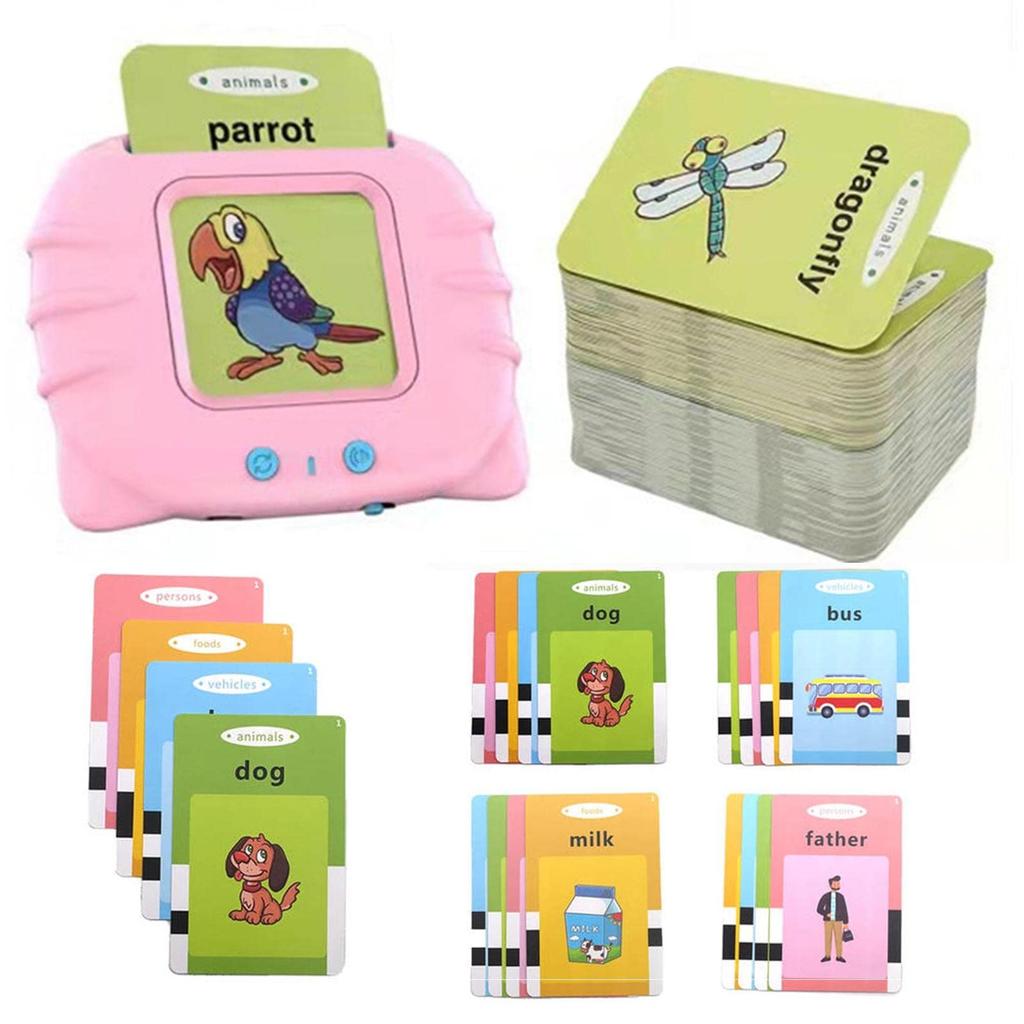 Machine à cartes éducatives pour enfants éducation carte de mots de reconnaissance d'éveil bilingue chinois et anglais l