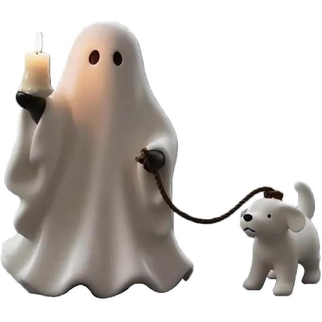 2025 New Ghosts Walking Dogs Statue Halloween Dogs Decor for Porch Or Garden