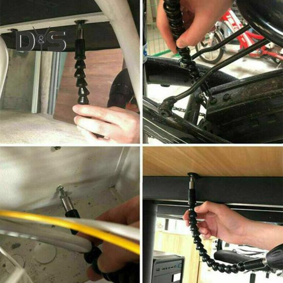 Super Bit Flexible Drill Bit Extension Lightweight Portable Widely Used Universal Soft Drill Bit Extension Screwdriver Attachment