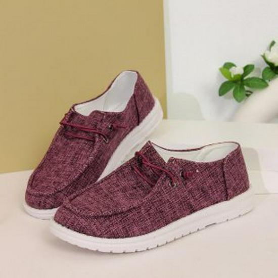 Women's Large Size Casual Loafers - 2024 Spring/Autumn, European & American Style, Flat-Bottom, Low-Top