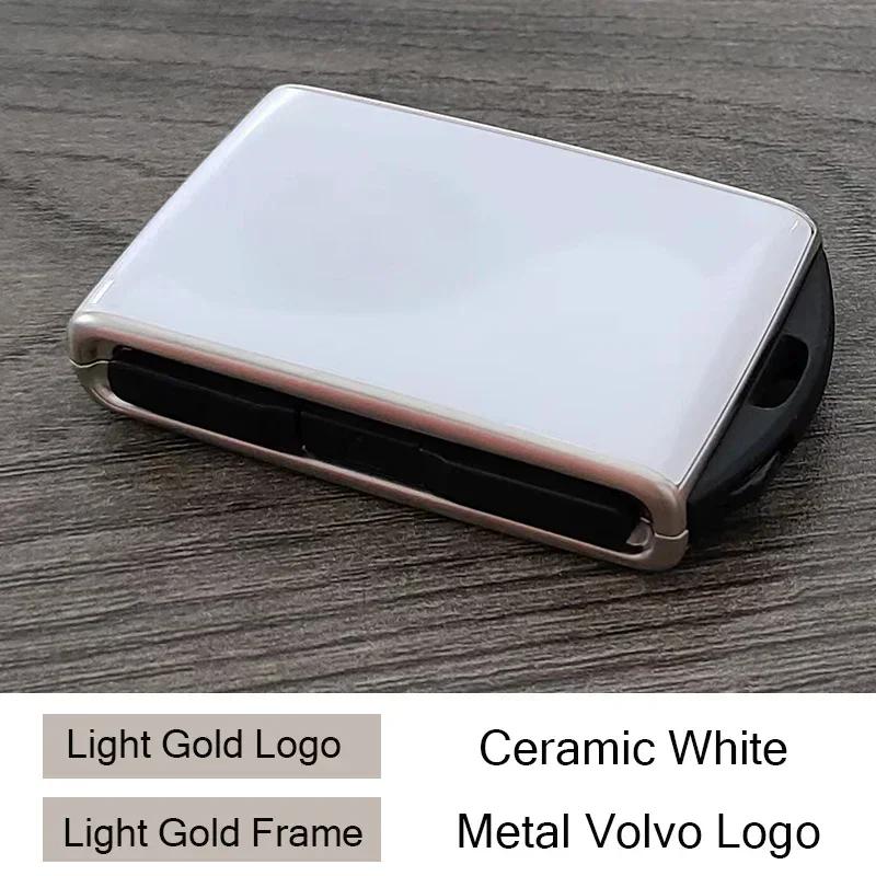 

Luxury Leather Alloy Car Key Case Key Replace Shell for Volvo S60 S90 XC40 XC60 XC90 V60 V90 Polestar 1 Polestar 2 Polestar 3