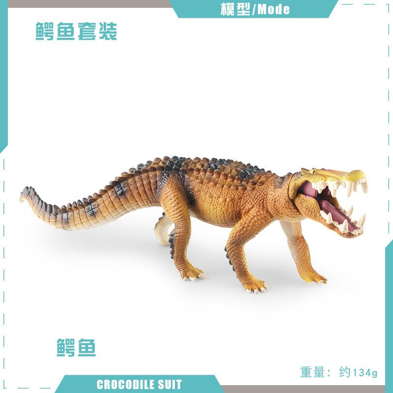 Figurine Exquisite Crocodile Made Of Durable Pvc Perfect For Kids Learning And Display Home