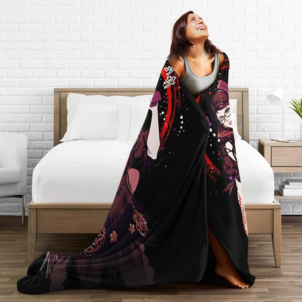 Bayonettas And Cereza Knitted Blanket Flannel Throw Blanket Airplane Travel Decoration Soft Warm Bedsprea,