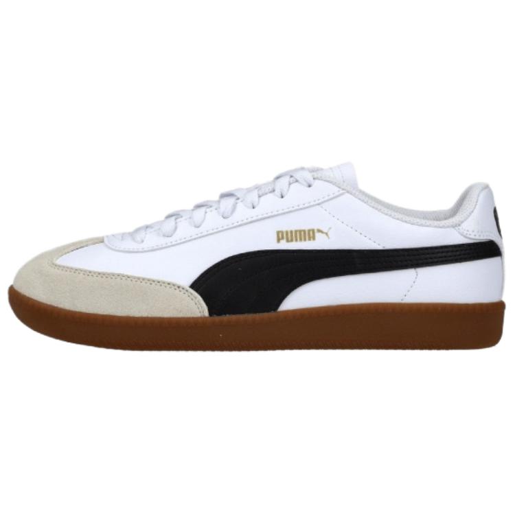 New PUMA 9 T Abrasion Resistant Low Top Skateboard Shoes Men's White Black 398174-11