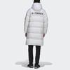 Adidas Outdoor Casual Sports Hooded Down Jacket Men Outerwear White GE9875