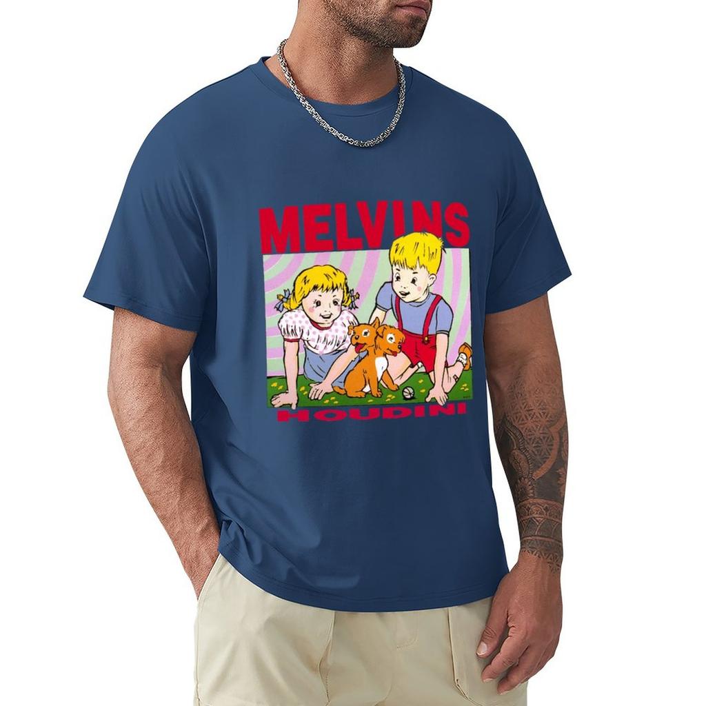 Summer Tee-shirt Black Male Top Tees Summer Tshirt Melvins - Houdini T-Shirt Humor T Shirt Short Sleeve O-neck Brand T-shirt