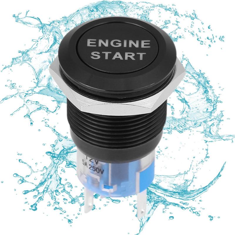 

Автомобильные аксессуары - Кнопка запуска и остановки двигателя, металлическая вращающаяся кнопка двигателя, автомобильные аксессуары, автомобильная кнопка запуска и остановки со светодиодом, украшение для автомобиля своими руками