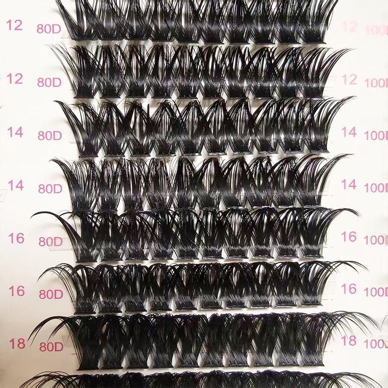 European & American Best-Selling Mixed False Eyelash Book: Large Capacity, Cluster & Segmented Self-Adhesive Lashes