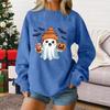 Ladies Fashion Casual Halloween Printed Pullover Sweater
