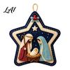 Festive Wall Fireplace Decoration Felt Christmas Pendant Decorative Hanging Ornament for Holiday Indoor Outdoor Xmas Tree Decor Home Decor,