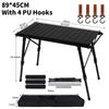 Outdoor IGT Table Adjustable Height Folding Roll Table Gas Stove Barbecue Grill Kit BBQ Picnic Table Camping Equipment