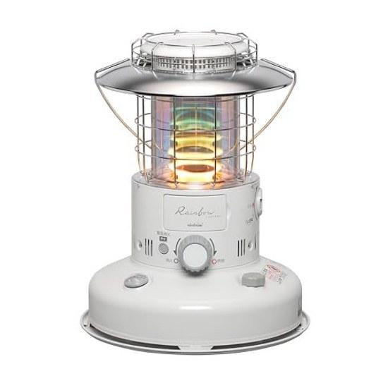 Toyotomi Battery-free Hand-crank Ignition Kerosene Stove Convection Type Lantern-style Rainbow RL-G2524(W) White Suitable Wooden (detached) Spaces Up