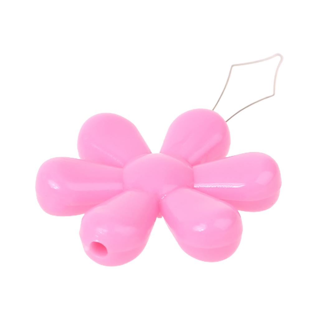 20pcs/box Flower Shape Wire Loop Needle Threaders for Cross Stitch Embroidery Sewing Needlework Thread Guide