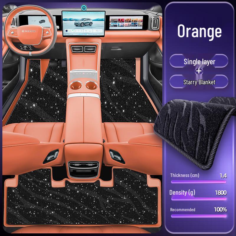 Eco-Friendly Double-Layer Floor Mats for Xingtu ET5: Waterproof & Dustproof Car Interior Accessories