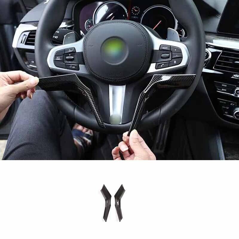 Fit For BMW X6 G06 Sheet Panel Cover Trim Carbon Fiber 2020-2022 Steering Wheel
