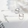 Hip-hop Wild Long Tassel  Copper Hoop Earrings Ear Chain Earrings Fashion Jewelry