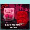 Fuggler Monster Hart Pluche Speelgoed met Zachte Vezelvulling, Ideaal als Valentijnsdagcadeau