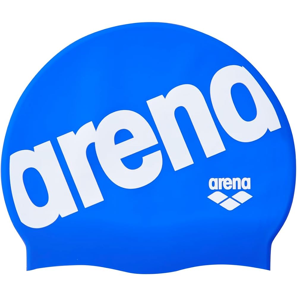 Arena Unisex Silicone Swim Cap Free Size Stretchable Logo Training Accessory