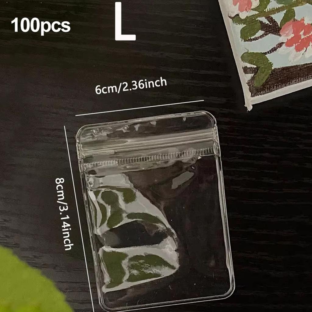 Jewelry Small Self-Sealing Plastic Zip Clear PVC Storage Bags for Storing Bracelets Rings Earrings Organizer