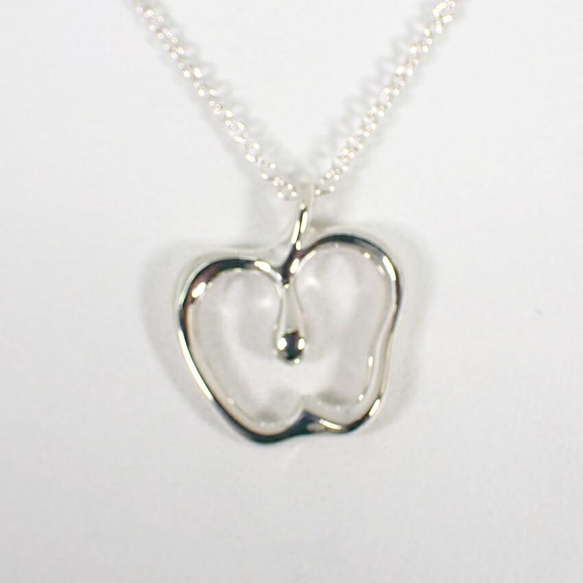 Pre-owned Tiffany SV925 Apple Pendant Necklace j42-16