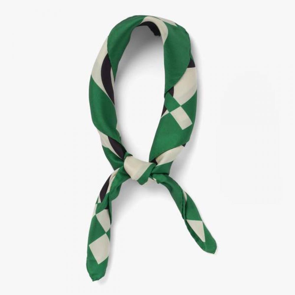 Regaglia Printed Silk Bandana Green Rie2m80001a91 GREEN (GREEN)/FREE