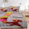Conjunto de Roupa de Cama com Estampa de Casquinha de Sorvete do George, 3 Peças - Terno Universal de Três Peças para Quarto, Quarto de Hóspedes, Sala de Estar, Hotel, Presente de Férias, P