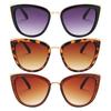 Women Sunglasses Vintage Style Thickened Lenses Leopard Print Fashion Cat Eye Women Sunglasses for Female