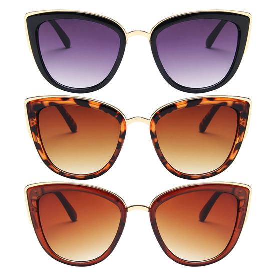 Women Sunglasses Vintage Style Thickened Lenses Leopard Print Fashion Cat Eye Women Sunglasses for Female