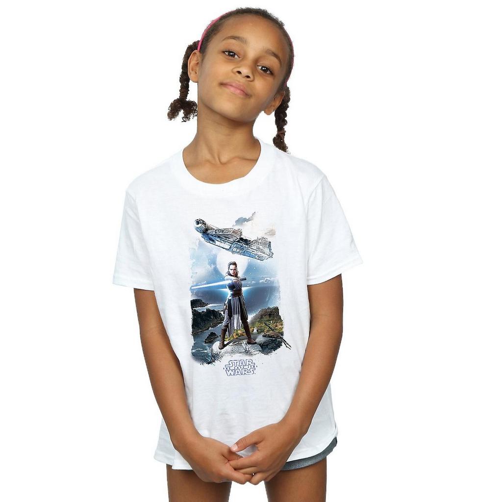 Star Wars: The Last Jedi Girls Rey Millennium Falcon Cotton T-Shirt