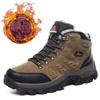 Outdoor High-Top Hiking Shoes Waterproof Trekking Shoes Same Style Cotton Material Mountain Climbing Shoes For Men