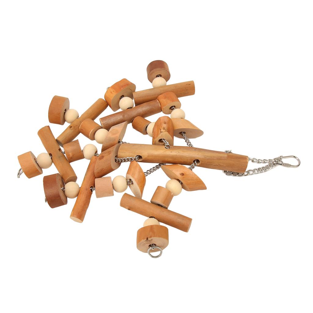 Bird Chewing Toys Fun Interactive Wood Blocks Parrot Bird Chewing Toys for Parakeet Cockatiel Conure Cockatoo