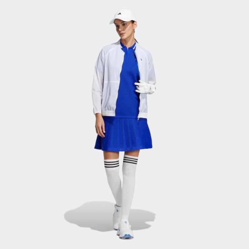 Adidas Golf 2023 S S Women Golf Crew Neck Windproof Long Sleeve Full Zip Jacket hS9984