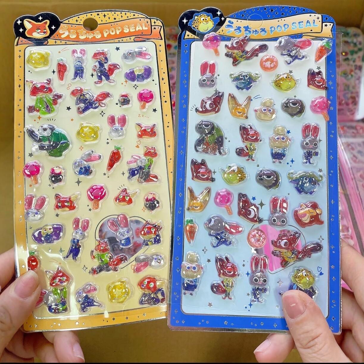 

//Zootopia 3D Jelly Stickers Cute Animal Characters For Phone Case Decoration Hand Account Scrapbooks Handcraft Journal Macbook (As shown-6329)-