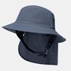 Summer Fisherman Hat Beach Sun Protection Unisex Surf Hat Wide Brim Breathable Quick Dry with Detachable Neck Flap Surf Hats