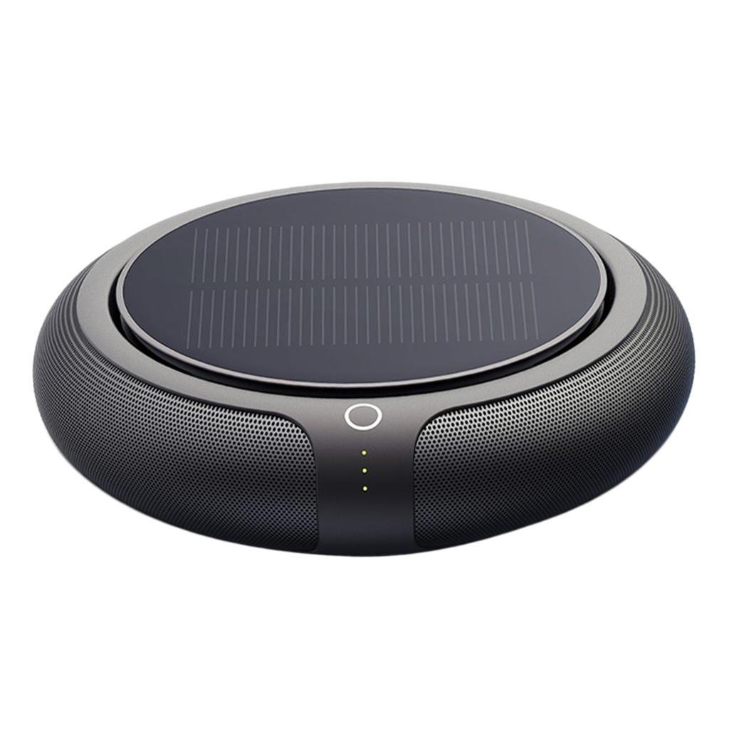 Portable Negative Ion Mini Car Air Purifier Solar Powered Air Freshener Device for Home Office Vehicle чёрный